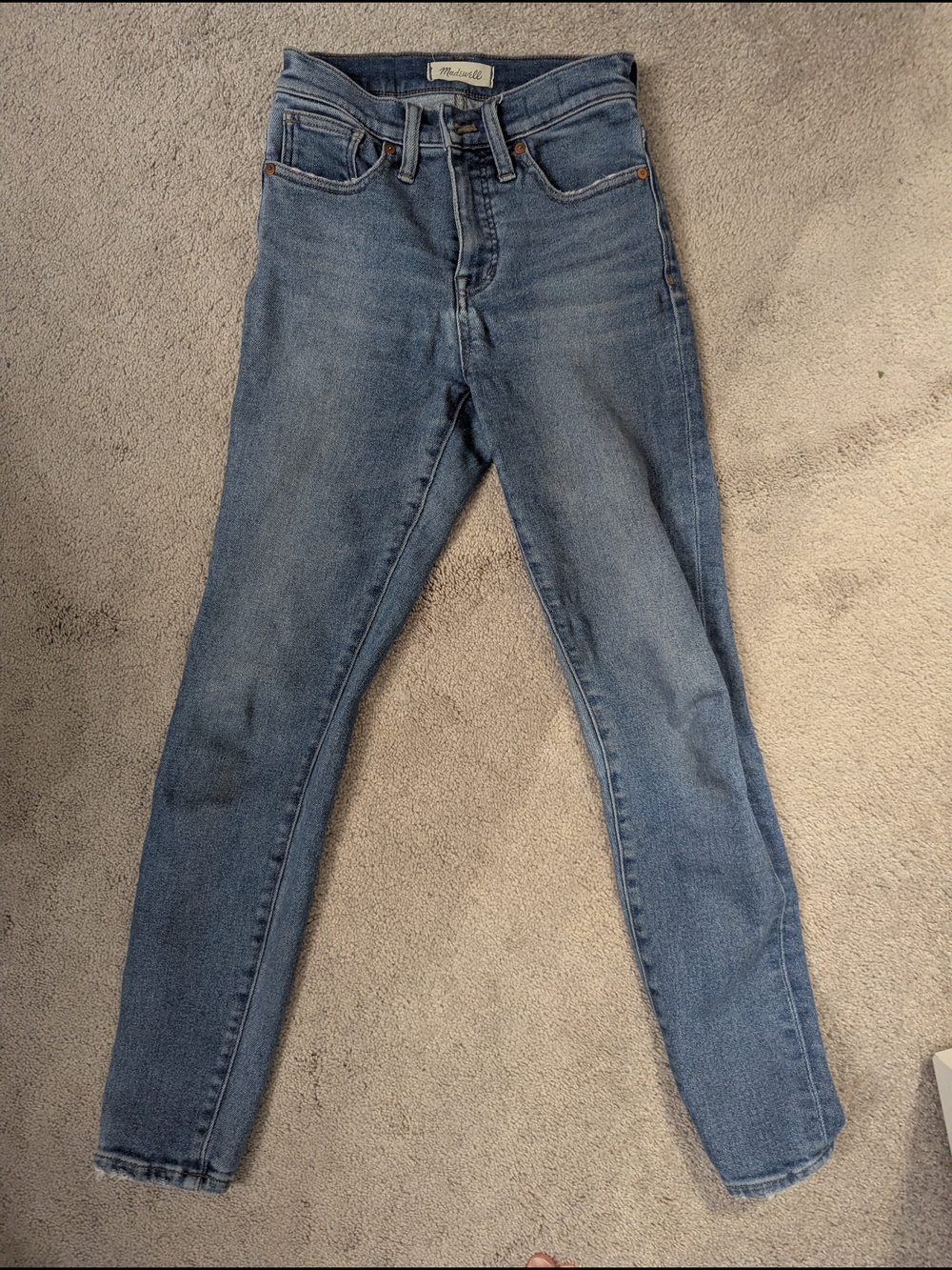 Madewell Skinny Jeans in Medium Blue Wash
